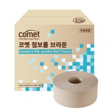 코멧 브라운 2겹 점보롤 300m, 4롤, 4개