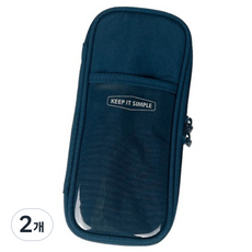 아이비스 클리어 포켓 펜 파우치 SP 12692, 네이비, 2개