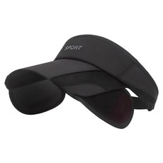 A-VIC SPORTS 戶外抗UV防紫外線滑動遮陽帽, 黑色