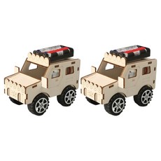 Livon 創意STEAM木製吉普車, 2個