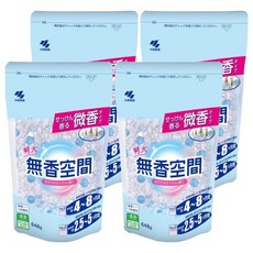 KOBAYASHI 小林製藥 無香空間 居家室內芳香除臭劑 補充包 清爽皂香, 648g, 4個