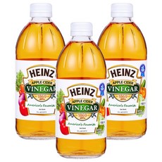 HEINZ 亨氏 蘋果醋, 473ml, 3個