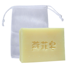 Sophie Savon 蘇菲皂 紙莎草複方香氛皂 附網袋 中性肌適用, 100g, 1個