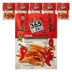 삼육오점이사 사조 한입 먹태 매콤한맛, 25g, 6개