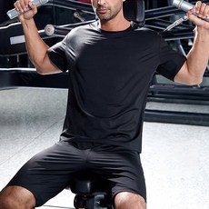 MEO 男款訓練爆汗服套裝 短袖 + 短褲組