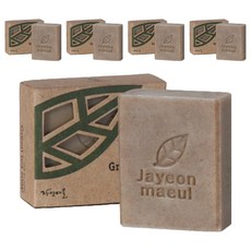 자연마을 녹차비누, 94g, 5개