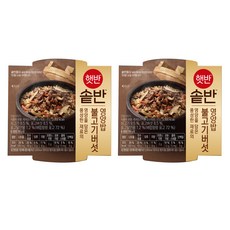 햇반 솥반 불고기버섯 영양밥, 200g, 2개