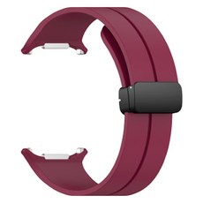 파이네스트원 갤럭시워치 실리콘 스트랩, 버건디, 1개