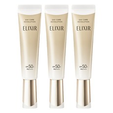 ELIXIR 怡麗絲爾 彈潤多效美肌乳 35ml*3條 SPF50+ PA++++ 白色 妝前乳 提亮