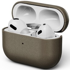 NUART AirPods 時尚皮革保護殼, AirPods Pro, 大象灰