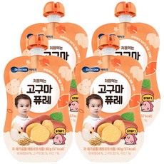 BEBECOOK 寶膳 蔬果泥, 地瓜口味, 80g, 4入