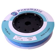 KPC 폴리우레탄 에어 호스 청색 8mm x 5mm x 100m, 1개