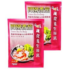 東方韻味 蔬食養生湯底 田園番茄 火鍋湯底, 70g, 2包