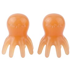 홀리픽 문어괄사 두피 마사지기, 2개, 브라운