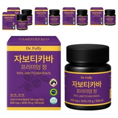닥터풀리 자보티카바 프리미엄 정 자보티카바 브라질 100%, 6개, 30정