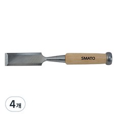 스마토 나무자루 목공용끌 C1093007 SM-FC22W, 4개