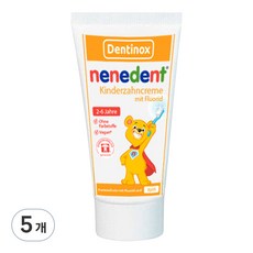 덴티녹스 네네덴트 어린이 치약 딸기향, 5개, 50ml