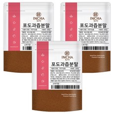인차 포도분말, 200g, 3개