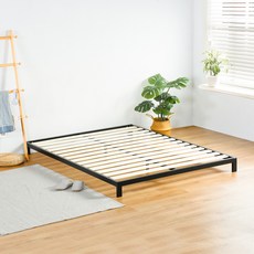 그랜레스트 제타 저상형 하이브리드 침대 프레임 15cm, 블랙