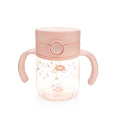 Richell 利其爾 Asta飲水杯 200ml, 1個, 珊瑚粉