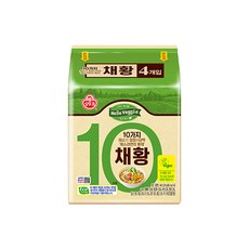 오뚜기 헬로베지 채황 라면 110g, 4개