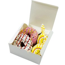 PACKAGE HERO 方型食物包裝盒 M號, 白色, 50個