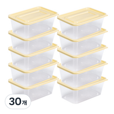 사각밀폐용기 N900ml 아이보리, 30개, 단품