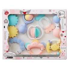 LIL RINSER 粉彩搖鈴 8入, 混色