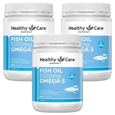 Healthy Care 澳洲深海魚油 Omega-3 膠囊 400顆, 587.2g, 3罐