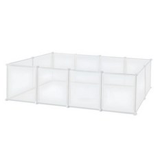 Pet Shop 寵物安全圍欄 小型犬適用 簡易組裝安全材質, 12個, 混和顏色, 35 x 35cm