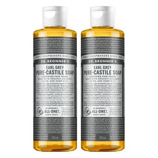 닥터브로너스 페이스 앤 바디 퓨어 캐스틸 솝 바디워시 얼그레이, 1개입, 2개, 240ml