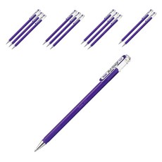 Pentel 飛龍文具 啞光霧面中性筆 1.0mm, 紫羅蘭色, 1盒