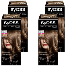 사이오스 프로페셔널 헤어컬러 새치커버, 2B 샴페인 베이지, 4개