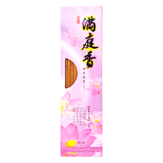 MAN TING XIANG 滿庭香 新山香 0364 香棒39.5cm 香腳10.5cm 香身29cm 香腳直徑1.4mm 香身直徑3.1mm 600g, 1盒