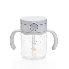 Richell 利其爾 Asta幼兒用吸管杯 200ml, 1個, 淺灰色