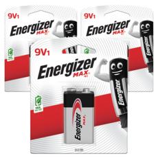 Energizer 勁量 Max 9V 電池, 1入, 3個