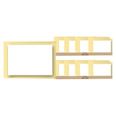 iQIHAN 高黏度雙面膠帶 方形 70 x 50mm, 透明, 60個