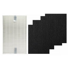 Honeywell LFH愛濾屋 HEPA濾心 + 活性碳濾網 4片, 適用HRF-100APTW/HPA-5150 WTW, 1盒