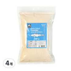마도로스펫 강아지 북어파우더, 북어, 500g, 4개