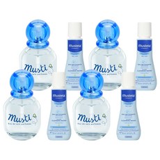 무스텔라 무스티 무알콜 베이비 향수 50ml + 이드라 베베 노린스워터 50ml 세트, 4세트, 향수 + 노린스워터