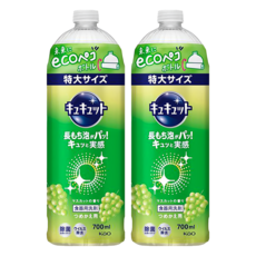 Kao 花王 Cucute 珂珂透 餐具洗碗精補充瓶 麝香 700ml, 2瓶