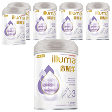 illuma 啟賦 羊幼兒成長配方奶粉 3號 1~3歲, 800g, 1入, 6罐