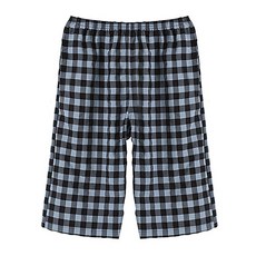 Carrylucy 日常穿搭大格紋紗染八分褲