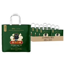 pureBaby 波比 植萃抑菌 接財褲/褲型尿布 9~14kg, L, 160片