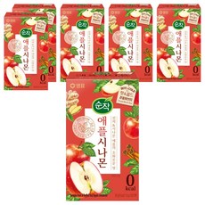 순작 애플시나몬 핫&콜드 과일허브티, 1.8g, 20개입, 6개
