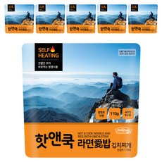 Easybab Hot And Cook即食泡菜湯飯, 110g, 6包