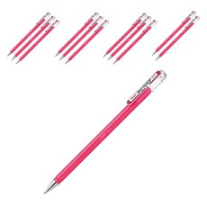 Pentel 飛龍文具 啞光霧面中性筆 1.0mm, 1盒, 粉紅色