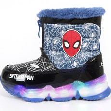 PRO WORLD CUP 男童蜘蛛俠印花LED底部造型燈靴子