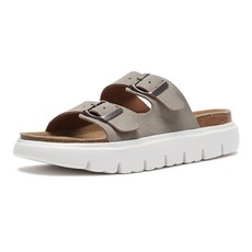 rockstone 男款 Oasis Breeze 休閒 Arizona 軟木夏季涼鞋 3.5cm, 230, 石灰色