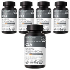 slimplanet Tonalin CLA 3400mg軟膠囊 144g, 180顆, 5罐